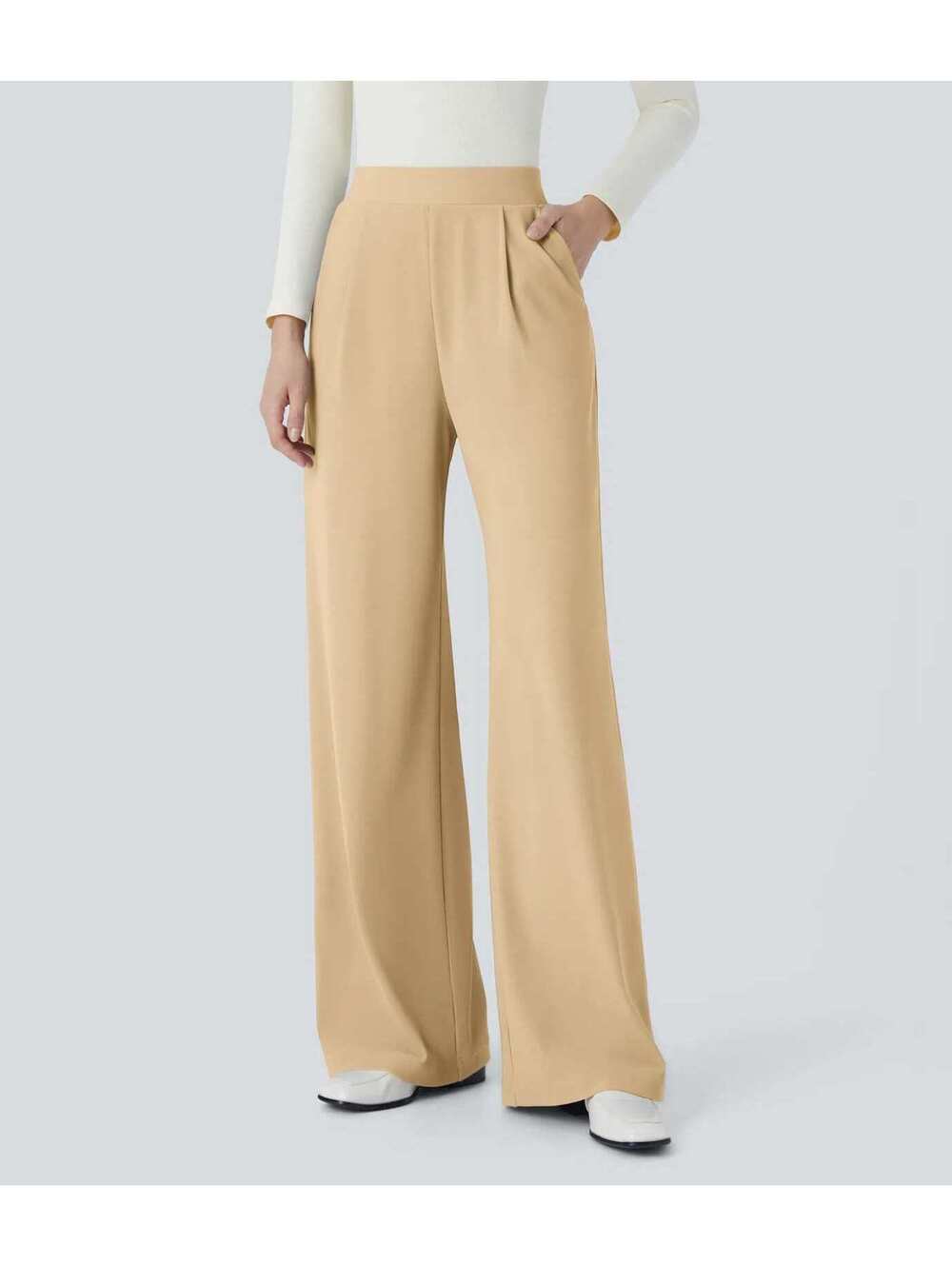 Halara Flex High Waisted Body Sculpt Waist-Slimming Micro Waffle Pants Size M